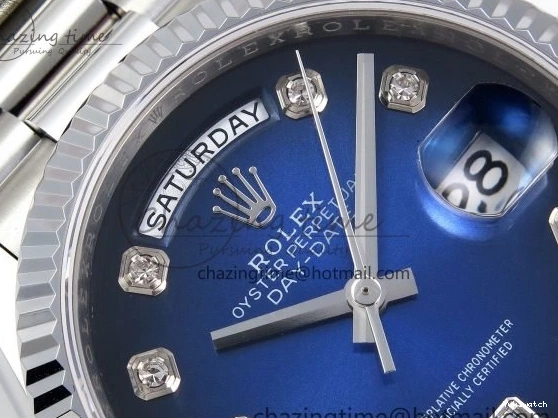 Diamonds 36 A2836 Dial on Day SS Edition Blue Date Best SS TWSF Bracelet 0411